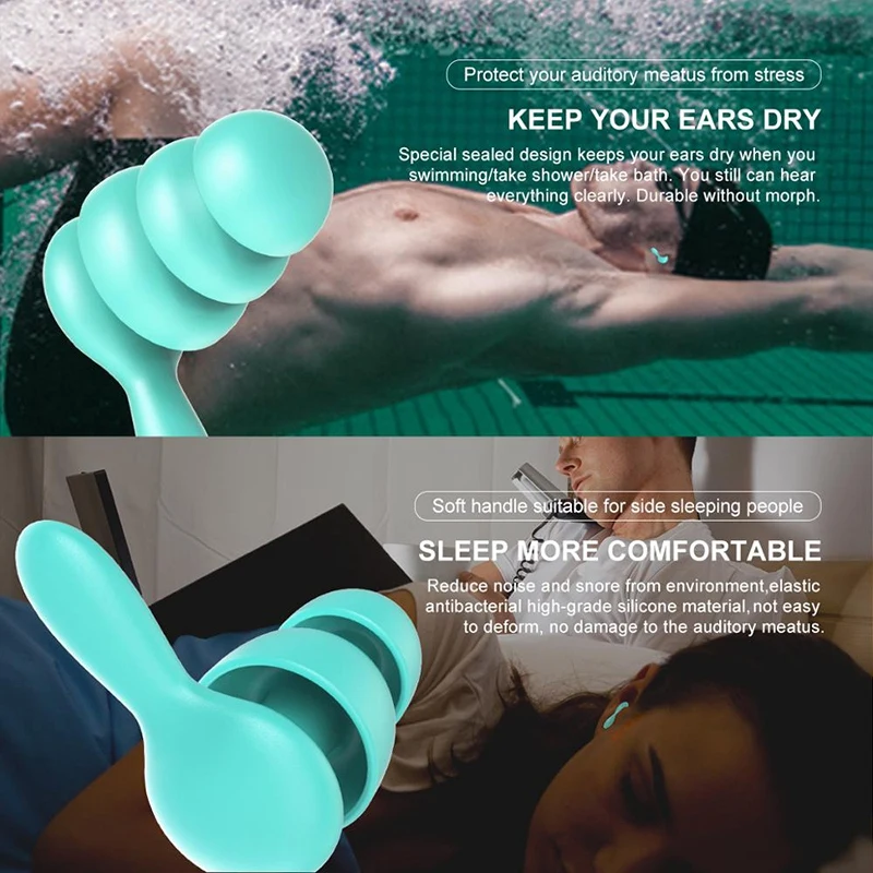 

4Pcs Soft Earplugs, Soundproof and Anti-Noise Earplugs, Used for Travel Concert Noise Reduction Ear Protectors