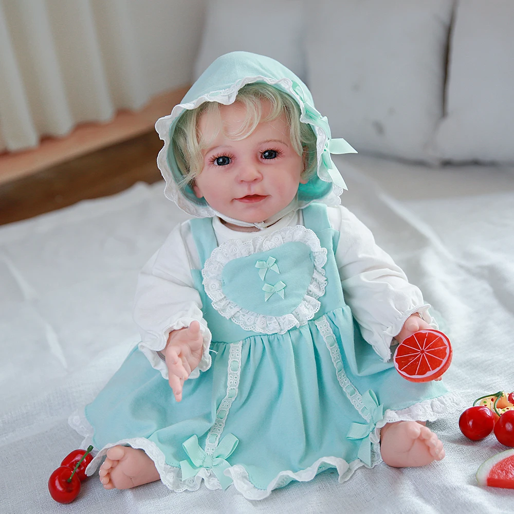 

22 " Silicone Reborn Baby Lisa Doll Toy Realistic Princess Toddler Doll For Children Play Toys Gifts