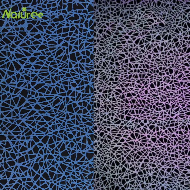 50 см * 145 Радужная Ночная светоотражающая ткань с рисунком птичьего гнезда ручной