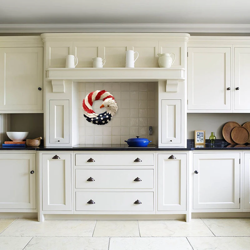 Новый американский венок с орлом 2 размера 2022 Патриотический красный белый синий