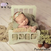 wooden bed newborn photography props infant baby boy girl photo shoot studio posing wood sofa basket foto shooting accessories