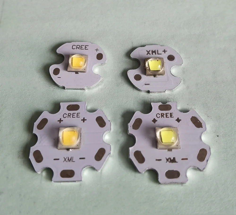 Cree XLamp XM-L2 XML2 T6 10W Cool White 6500K High Power LED Light Emitter Diode for flashlight on 16mm Black or PCB |