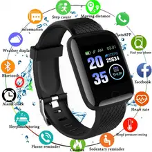Bluetooth Heart Rate Blood Pressure Monitor Fitness Tracker Wristbands Wearable Devices Pedometers 116Plus Smart Band Watch