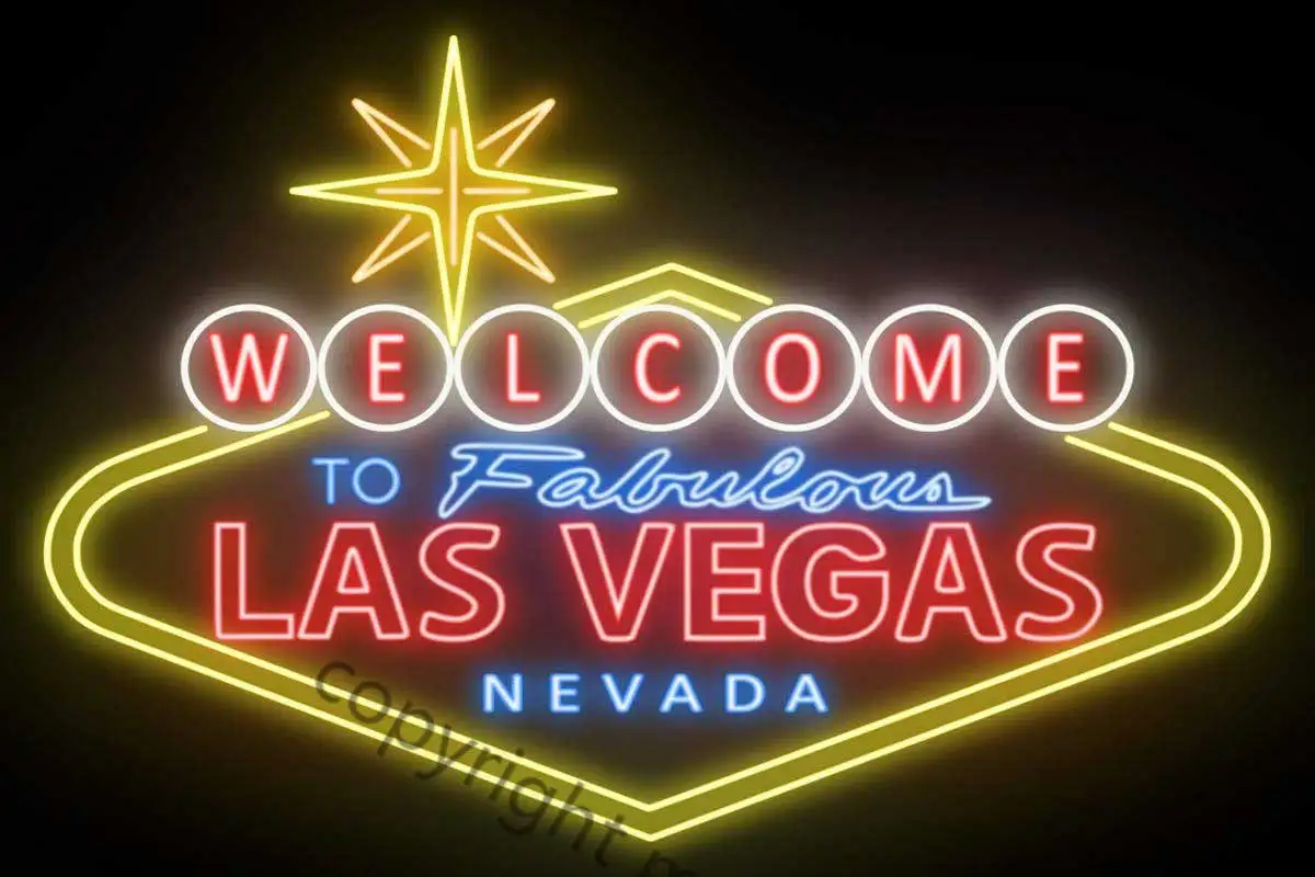 Welcome To Las Vegas Neon Retro Vintage Metal Sign Tin Sign Tin Plates Wall Decor Neon Sign For Man Cave Pub Home
