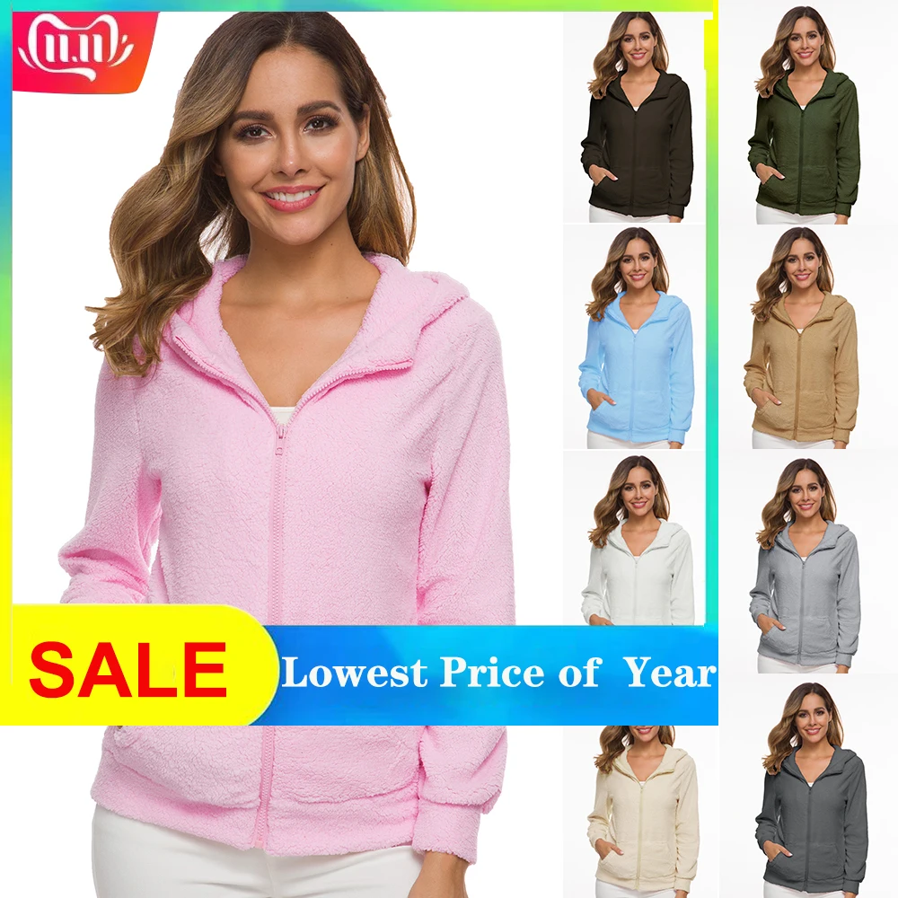 Женский флисовый свитер с капюшоном теплый кардиган на молнии большие размеры 5XL