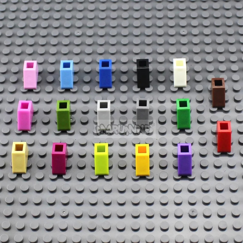MARUMINE кирпичи игрушки 200 шт./лот 2x1 перевернутый склон кирпич MOC строительные блоки Совместимые образовательные DIY игрушки Классический создатель
