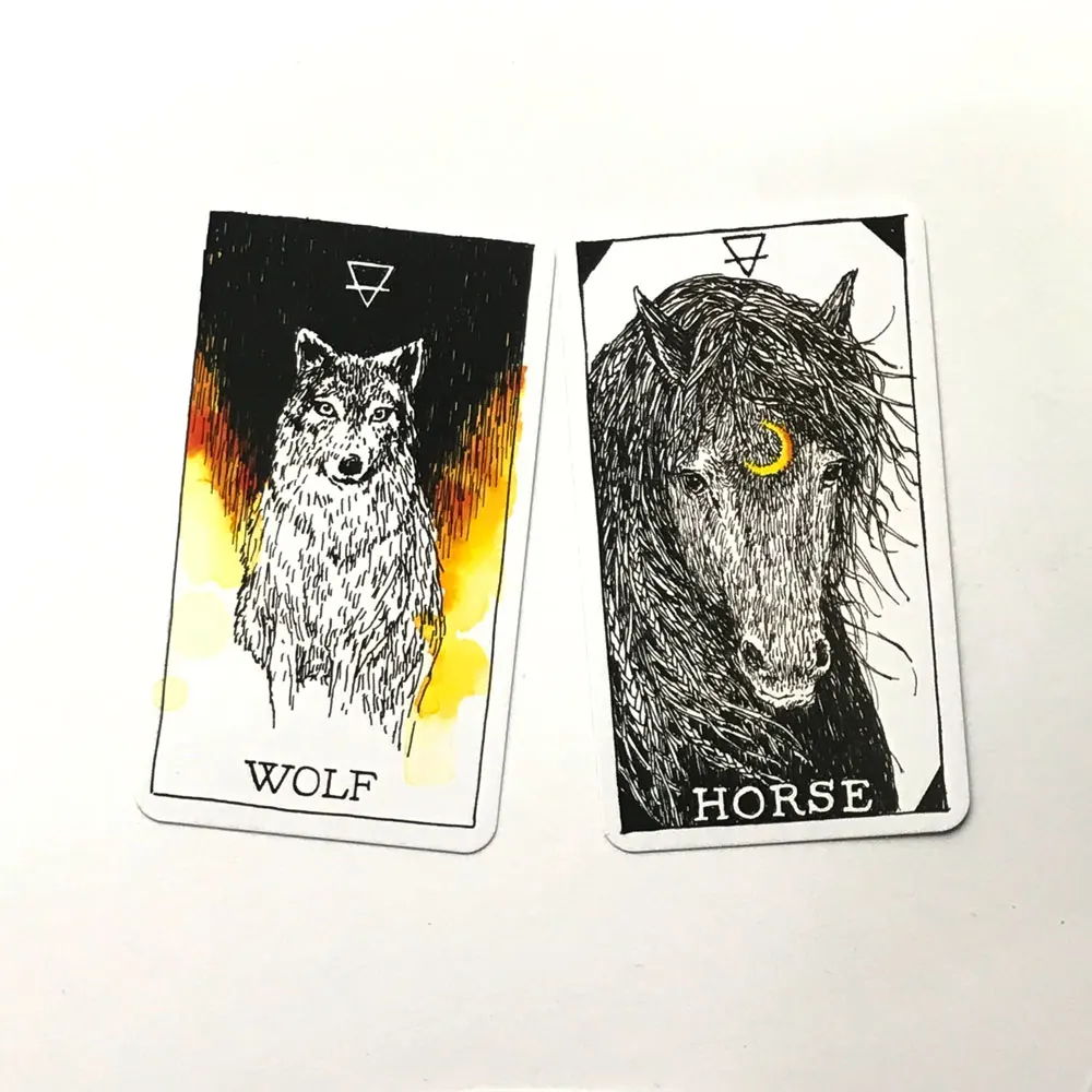 Высококачественные карты Таро для животных с изображением оракла настольные