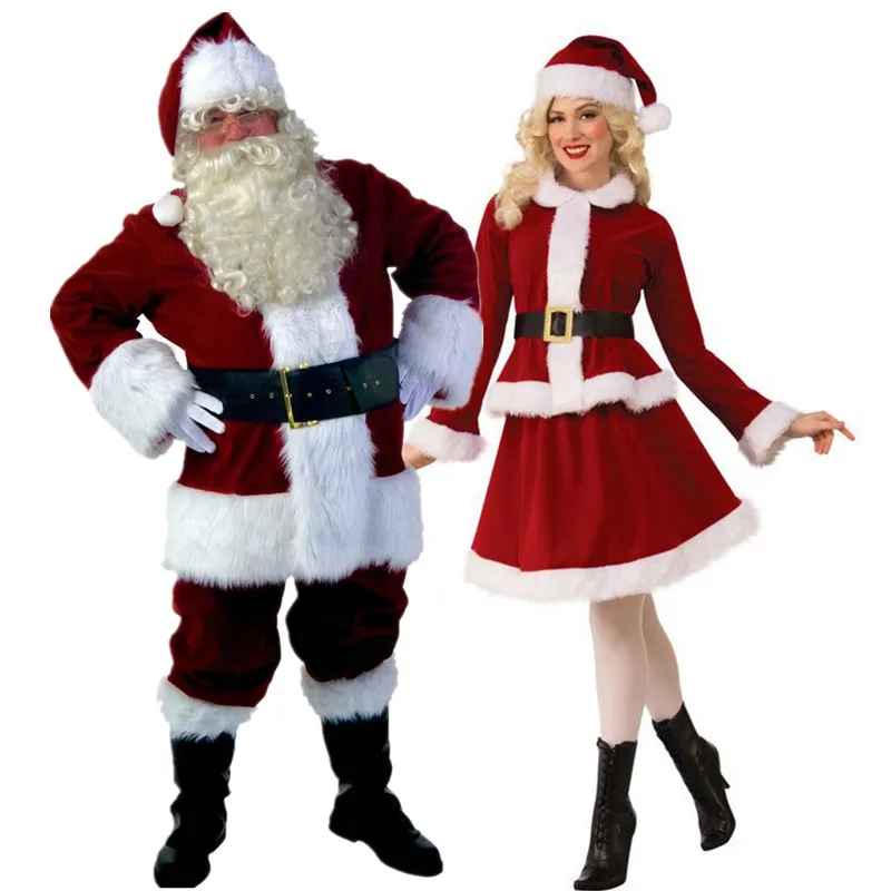 Рождественская тематическая вечеринка в России костюм Санта-Клауса для косплея
