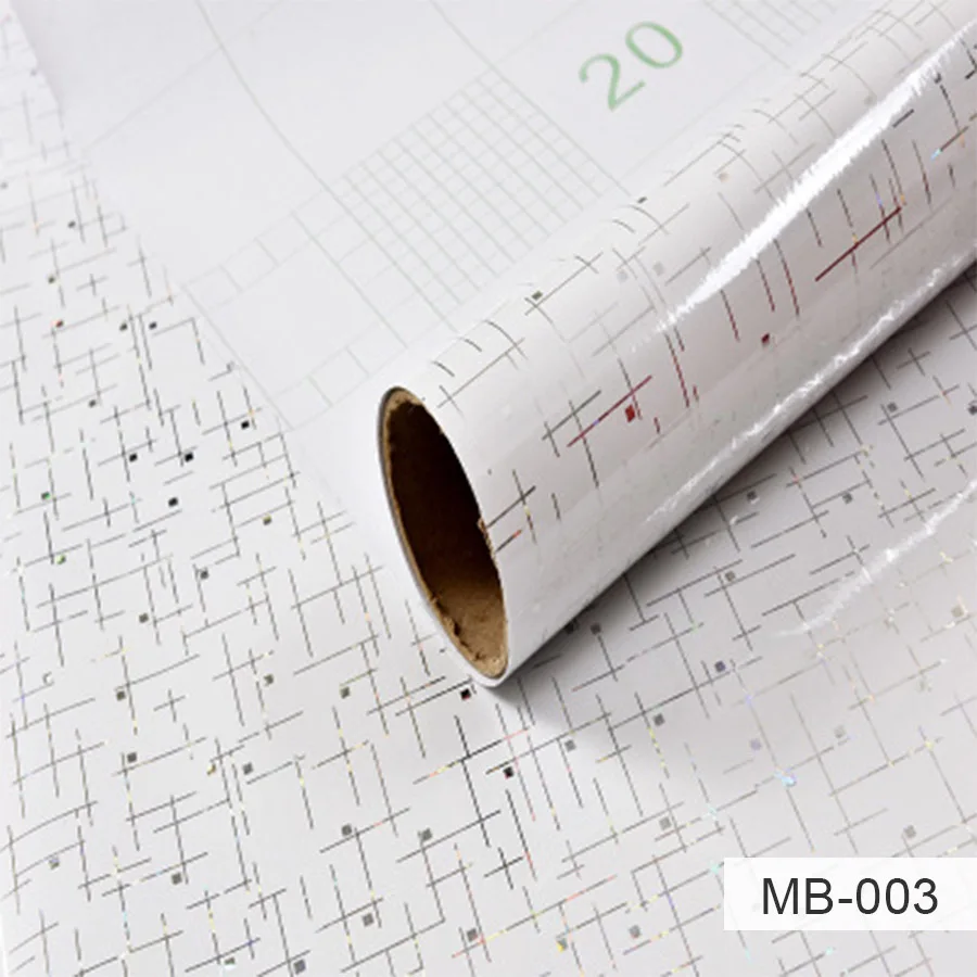 

Self Adhesive Wallpaper White Vinyl Waterproof Paper Kitchen Cabinet Oil Proof Stickers Wardrobe Table Furniture Decorative Film