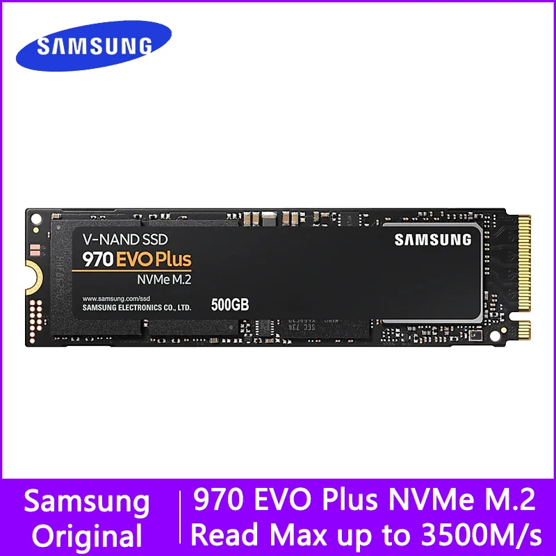 SAMSUNG V-NAND SSD M.2 SSD M2 1TB 500GB 250GB HD NVMe SSD Hard Drive HDD Hard Disk 1TB 970 EVO Plus Solid State PCIe For Laptop