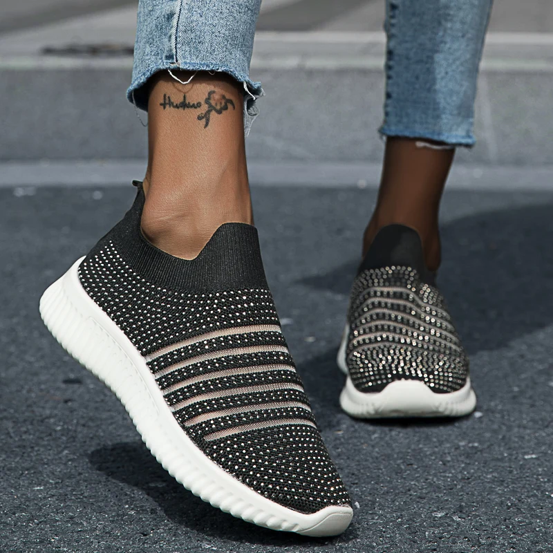 Zapatillas Sport Shoes for Women Breathable Fashion Running Sneakers Girl Walking Flat Non-slip Durable Outdoor Jogging Footwear