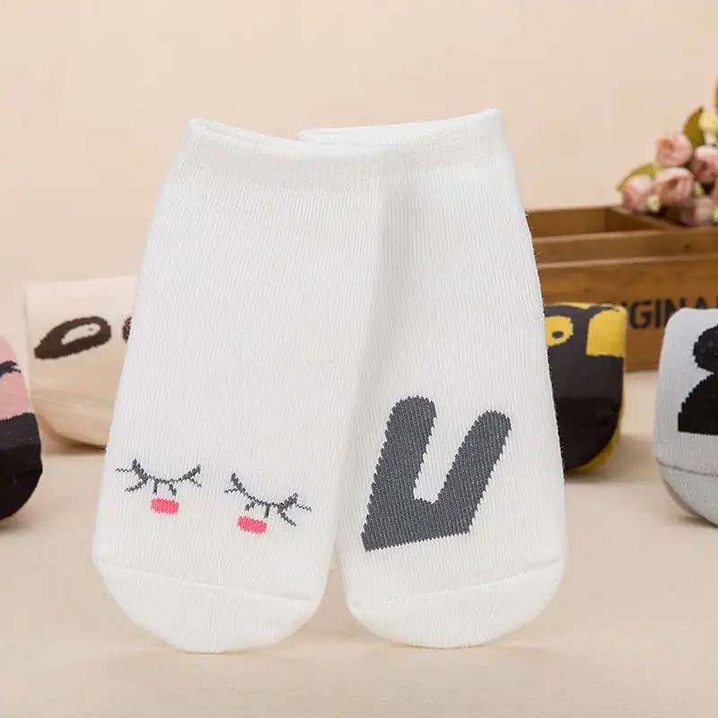 Милые носки с героями мультфильмов для маленьких девочек хлопковые Дышащие