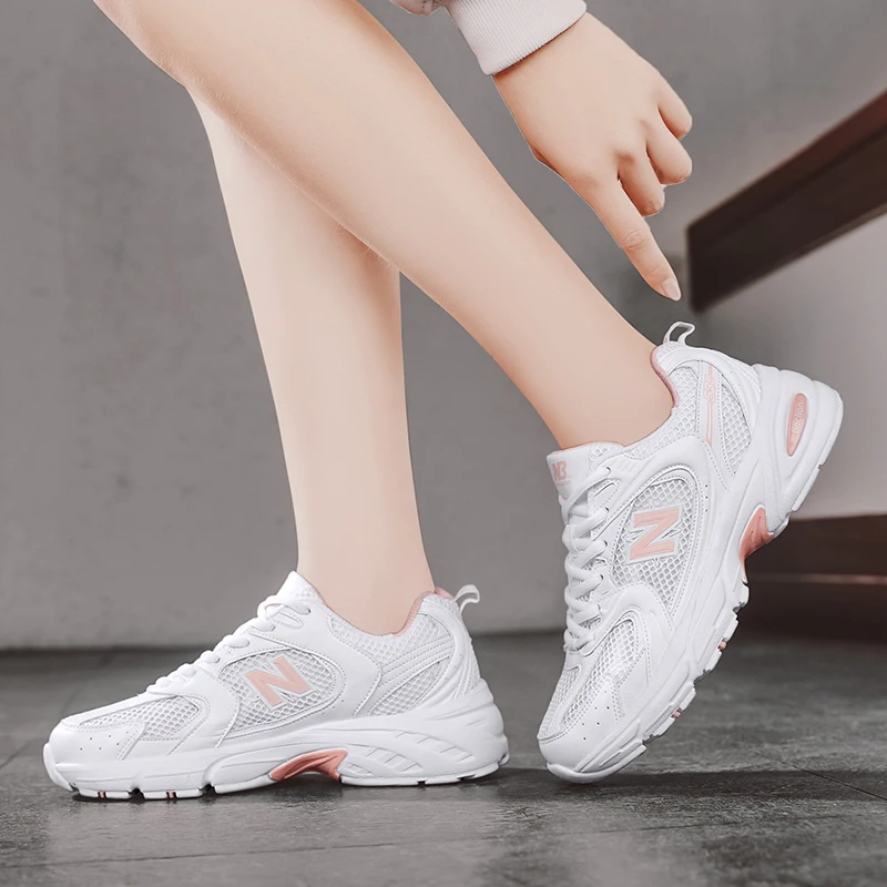 

New High-quality Sports Shoes Breathable Casual Mesh Shoes Increased Comfort Lace-up Non-slip Low-top Running Shoes
