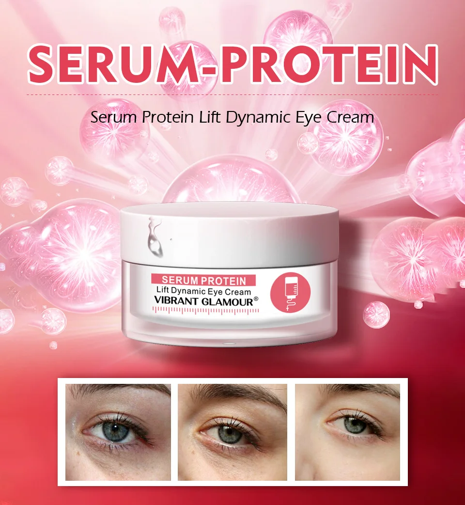 

Serum Protein Eye Cream anti-aging anti wrinkle puffiness collagen Lifting Firming Skin Remover Dark Circles 20ml