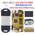 Полный чип CYPERSS AN2131QC AN2135SC Can Clip V206 + Reprog V191, автомобильный диагностический интерфейс, Золотая печатная плата для Can Clip автомобилей 1998-2020