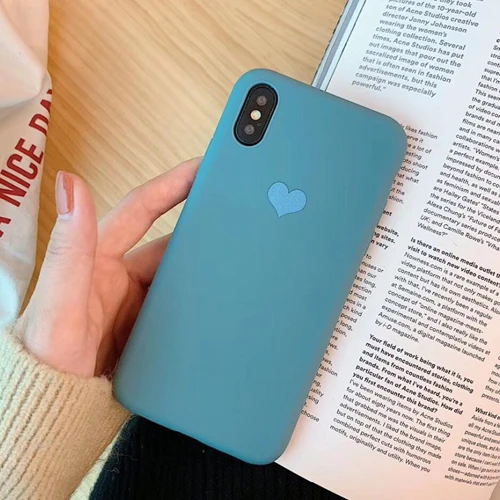 g Чехол для телефона LOVECOM для iPhone 11 Pro Max XR XS Max 6 6s 7 8 Plus X винтажный милый мягкий чехол из ТПУ с гальваническим сердечком - Цвет: g