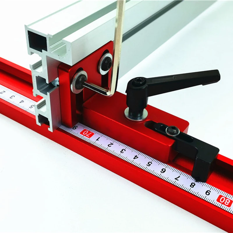 

Aluminum Woodworking Chute T-slot Track Stop Limiter Miter Track Stop DIY Useful