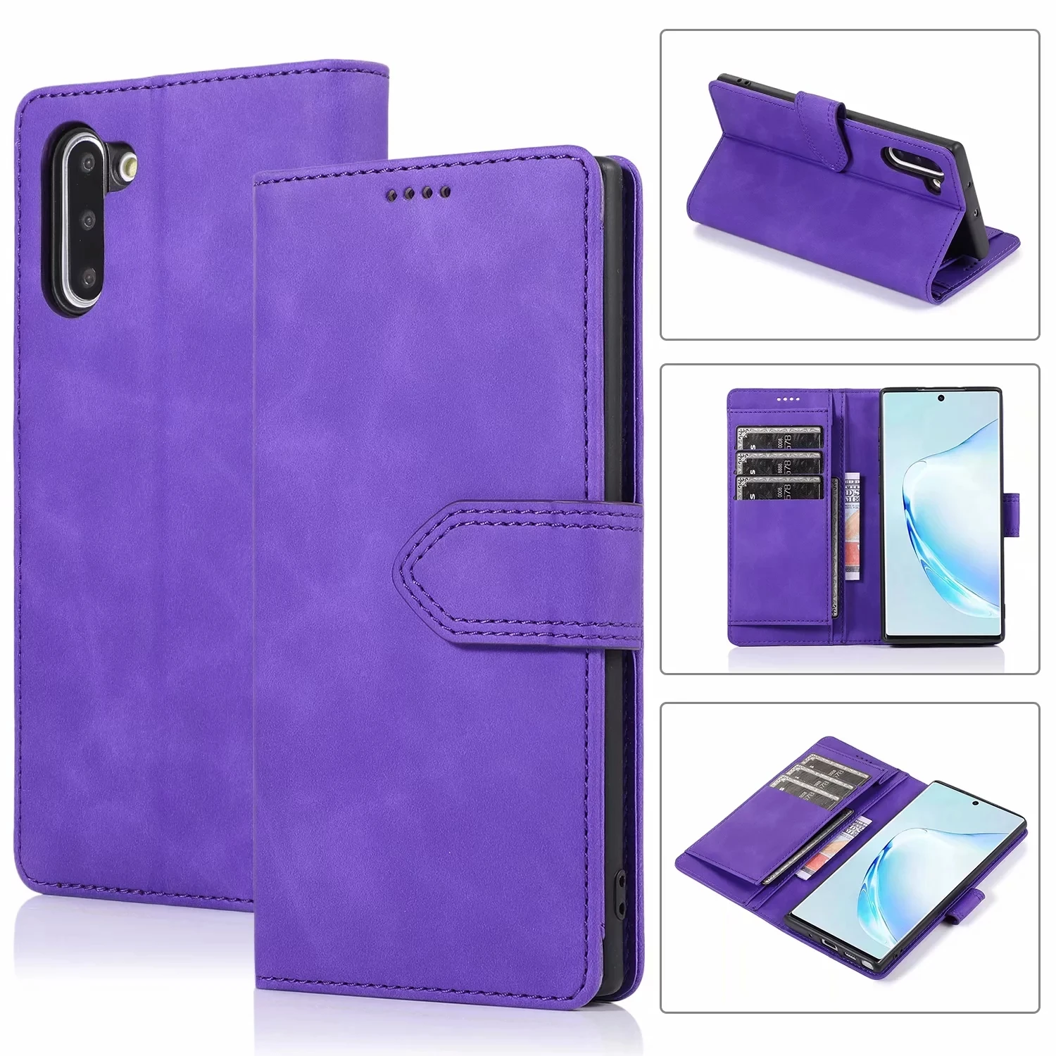 Кожаный чехол для samsung Galaxy Note 9, 10 лет, S10 e S9 S8 плюс A10 A20 A20E A30 A40 A50 A70 A50S Магнитный чехол-книжка с отделениями для карт и сумка-чехол