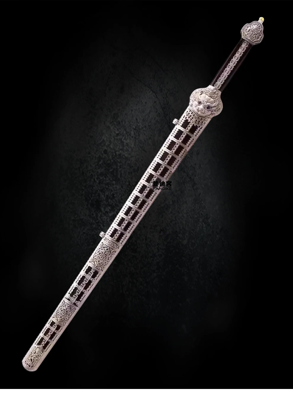 Handmade Folded Steel Chinese QingMing Dynasty Sword white copper fittings Long straight Wide blade sword sharp Daming yongle