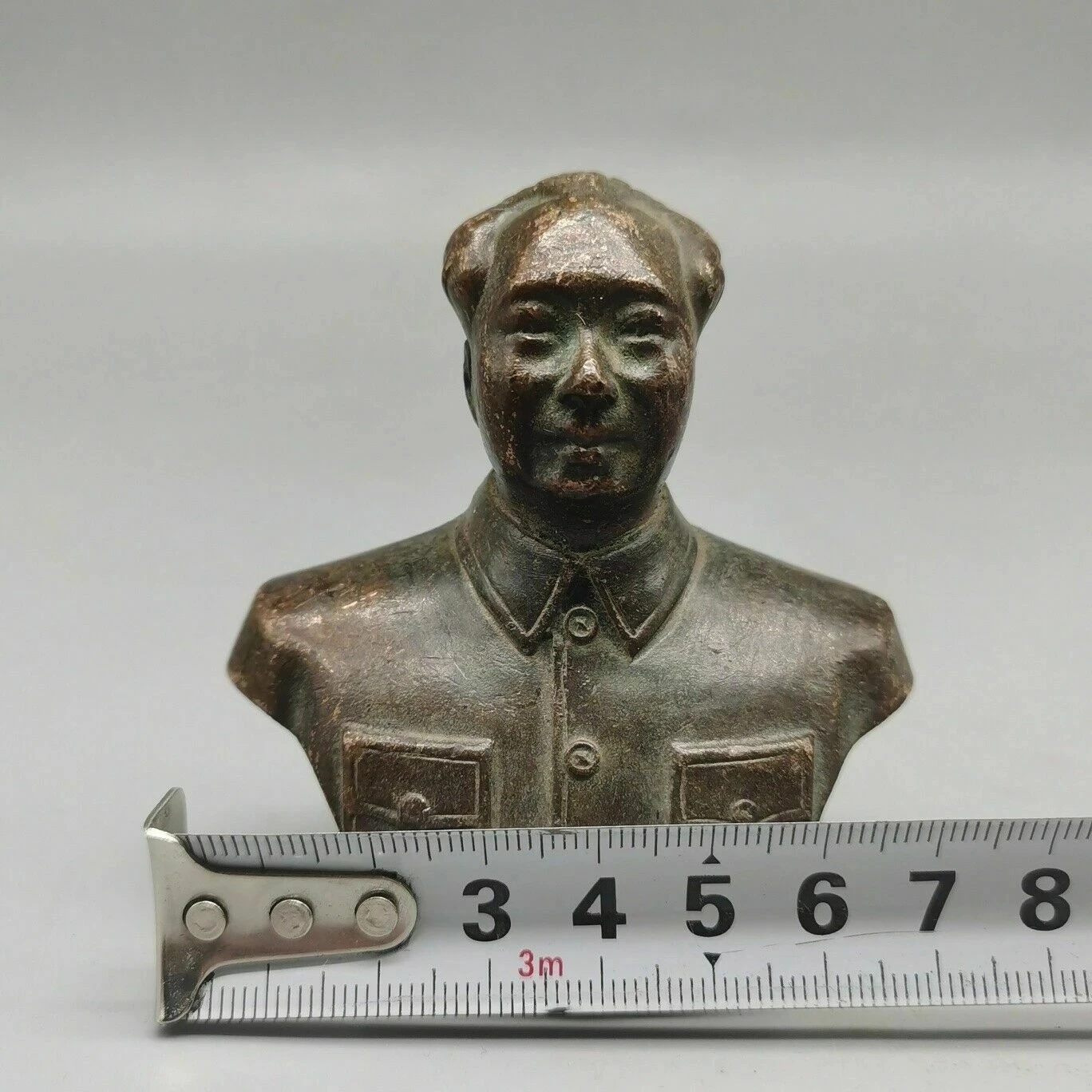 Китайские старые медные статуи TChairman Mao портретная статуя украшают