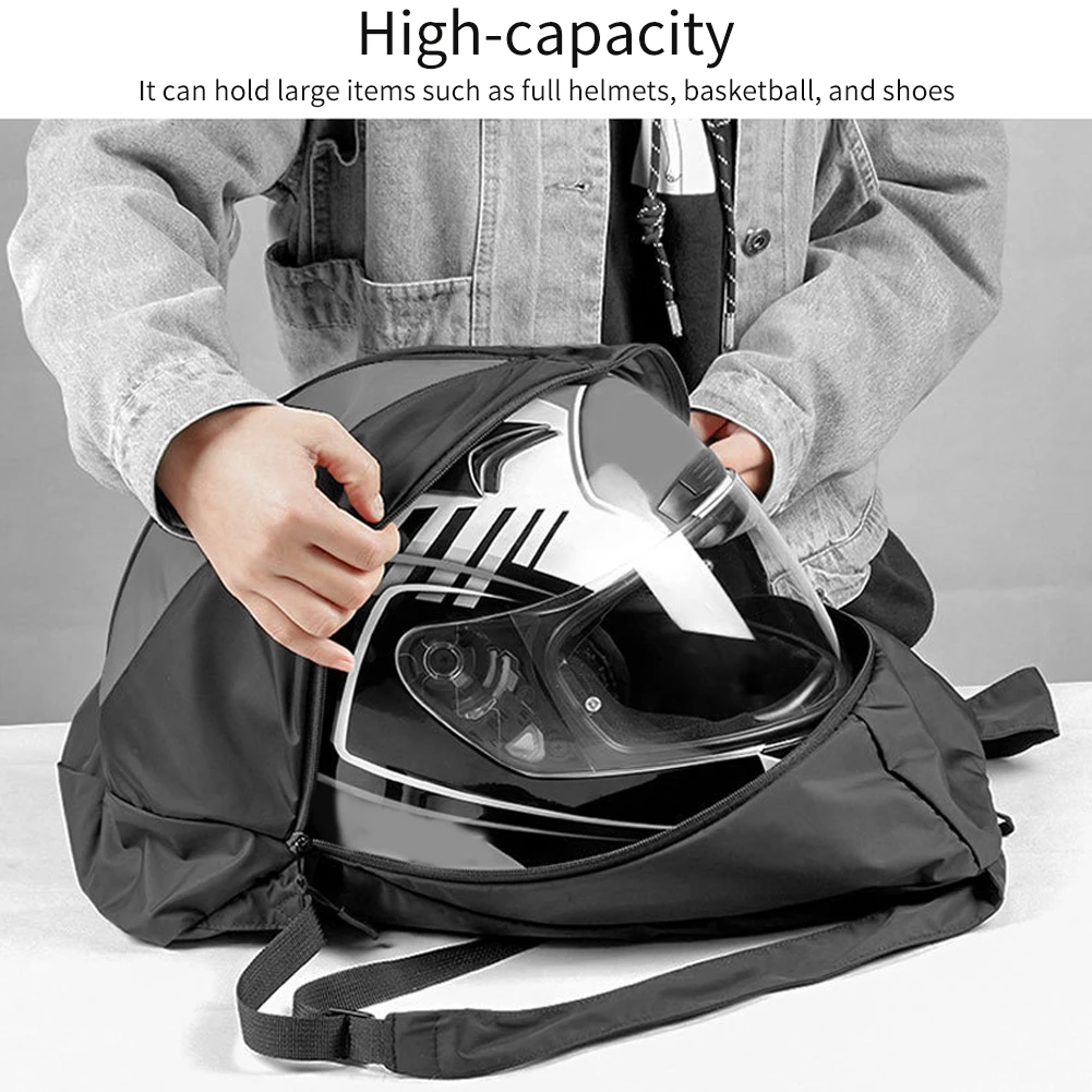 

Men Portable Storage Bag Camping Large Capacity Foldable Motorcycle Backpack Multifunction Waterproof Riding Travel Cycling
