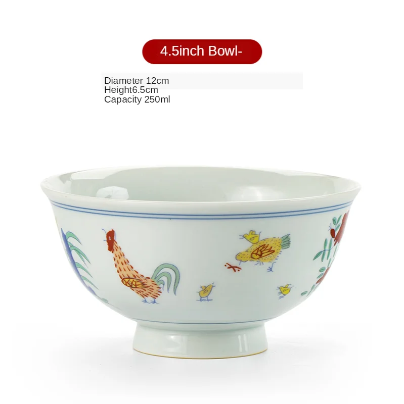4 5/5 дюймов ручная работа роспись Керамика член миска пиалы посуда китайский