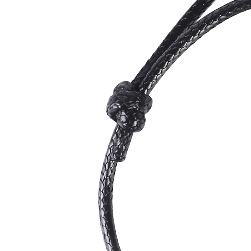 Винтажный Браслет для пар романтичный Модный черный браслет на цепочке с