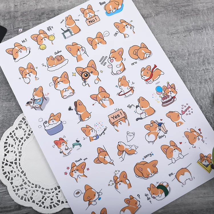 Для выведения токсинов 40 шт милый щенок фотоальбом с рисунками из мультфильмов