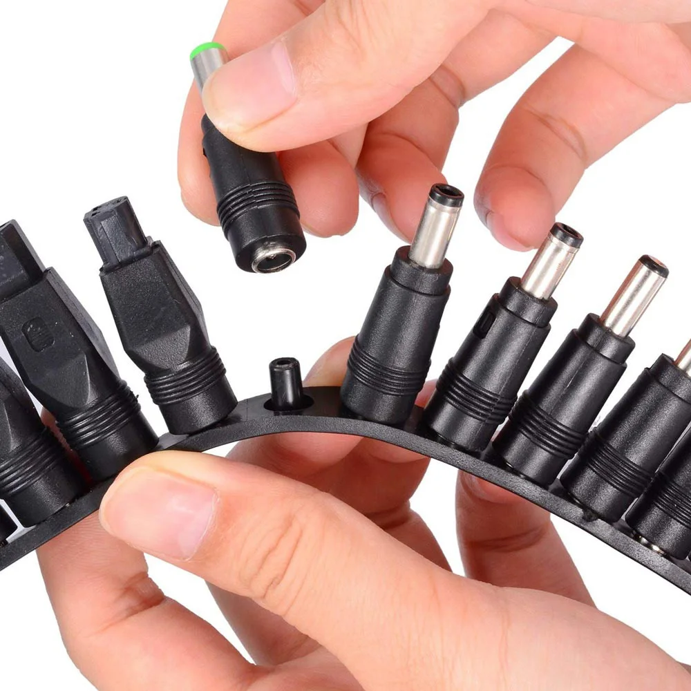 universal laptop tips 34pcs replacement adapter all in one charger connector jack sets plug for notebook hp lenovo dell more free global shipping