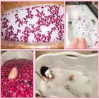 Сушеные лепестки роз, 50 г, натуральный цветок для ванной, спа, отбеливающий душ, сухие лепестки роз, экзотические аксессуары для купания, подарок для парня