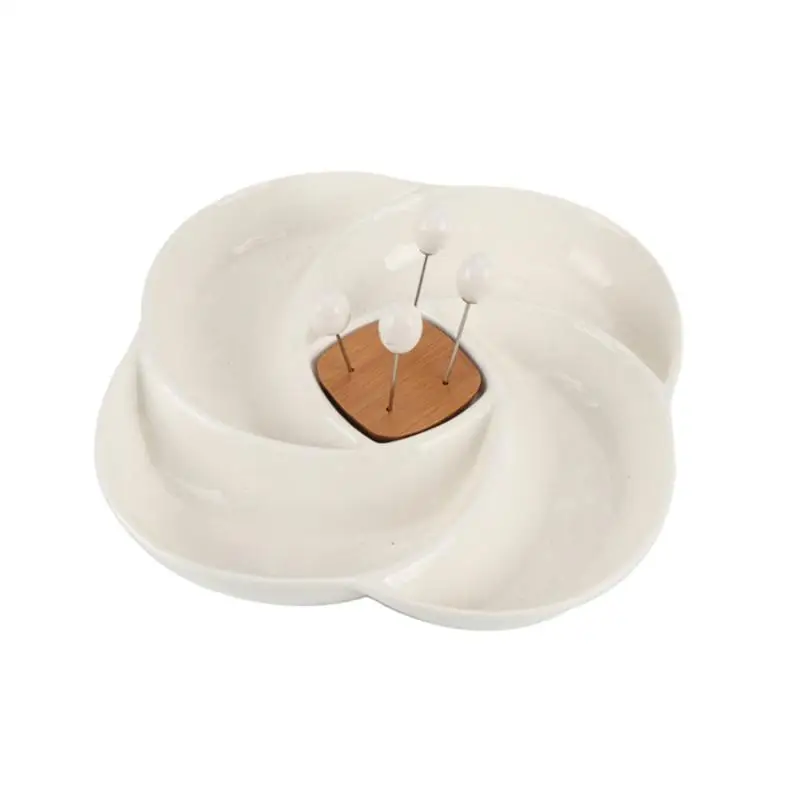 1 шт Керамическая Фруктовая тарелка для закуски дизайн поставляется с фруктовой