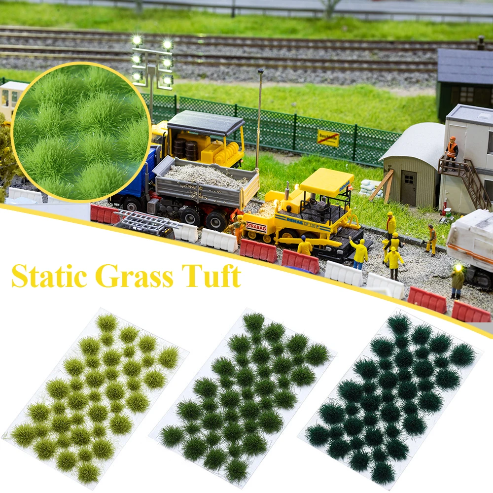 39/50PCS 5mm Simulation Model Sand Scene DIY Material Artificial Grass Tufts Miniature Bushes Plant Cluster Scenery Modeli | Дом и сад