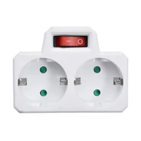 eu standard multiple plug 250v 16a double socket conversion socket with outlet switch plug power adapter socket