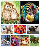 diy 5d diamond painting dog hand painted embroidery diamond mosaic animals cross stitch kits art picture home decoration gift