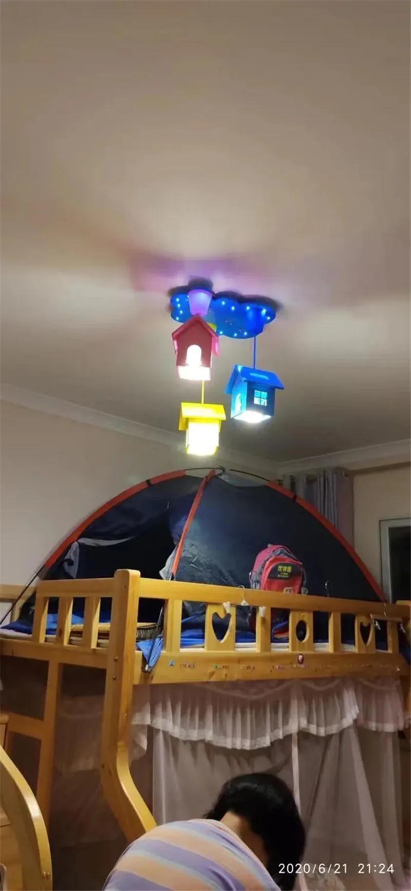 Светодиодный подвесной светильник креативная лампа в виде облака для детской