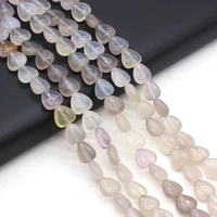 20pcs grey agates stone beads for jewelry making diy women necklace bracelet earring accessories gift size 10x10x5mm
