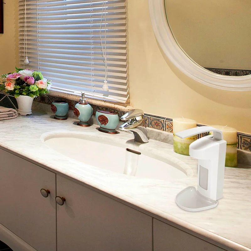 

Elbow Soap Dispenser Hand Disinfection Dispenser Wall Mounted Sensor Alcohol Disinfection Spray Dispenser for School Hotel Bathr