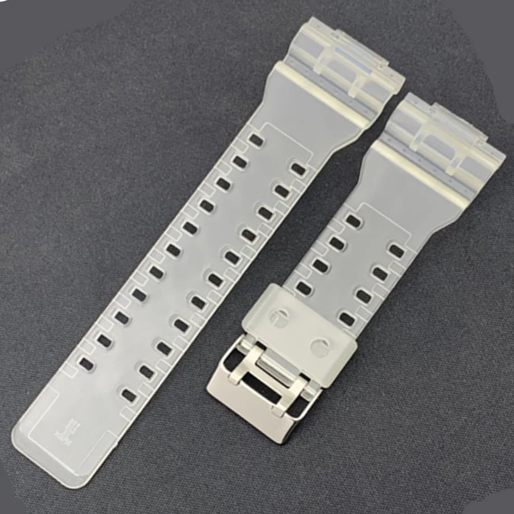 

16mm Rubber Watchbands Men Sport Diving Silicone Watch Strap Band Metal Buckle For g-shock Watch Accessories and Tool