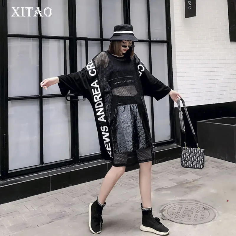XITAO футболка с буквенным принтом модная новинка для женщин 2020 Весна Элегантный