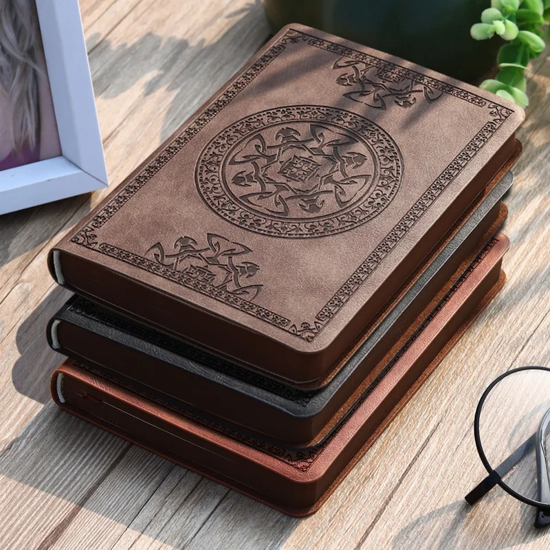 

A6 Retro Portable Diary Notebook Notepad Creative Travelers Journal Thicken Record Meeting Notebook 2020 Agenda Planner Supplies