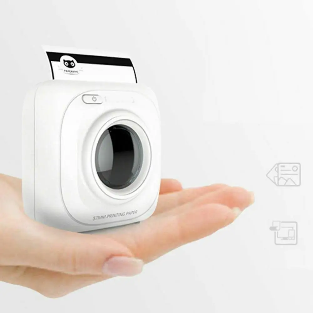 Мини Портативный Bluetooth 4 0 беспроводной бумажный фотопринтер мгновенный