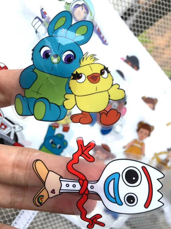 10 листов История Игрушек 4 форки Вуди Базз 100 шт. водонепроницаемые наклейки для