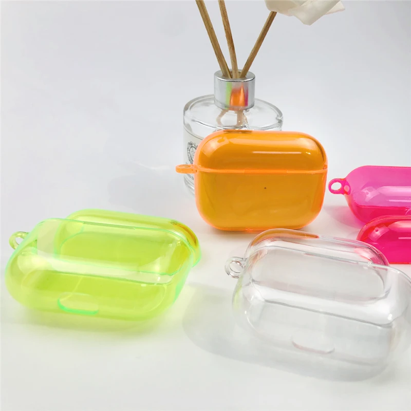 Transparent PC Case For Airpods Pro Wireless Headphone Shockproof Protective Cover Apple Air Pods 1 2 Earphone Accessories | Электроника