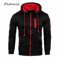 dimusi mens hoodies fashion male outwear slim fit sweatshirt coats mens hip hop zipper hoodies sportswear tracksuit clothing