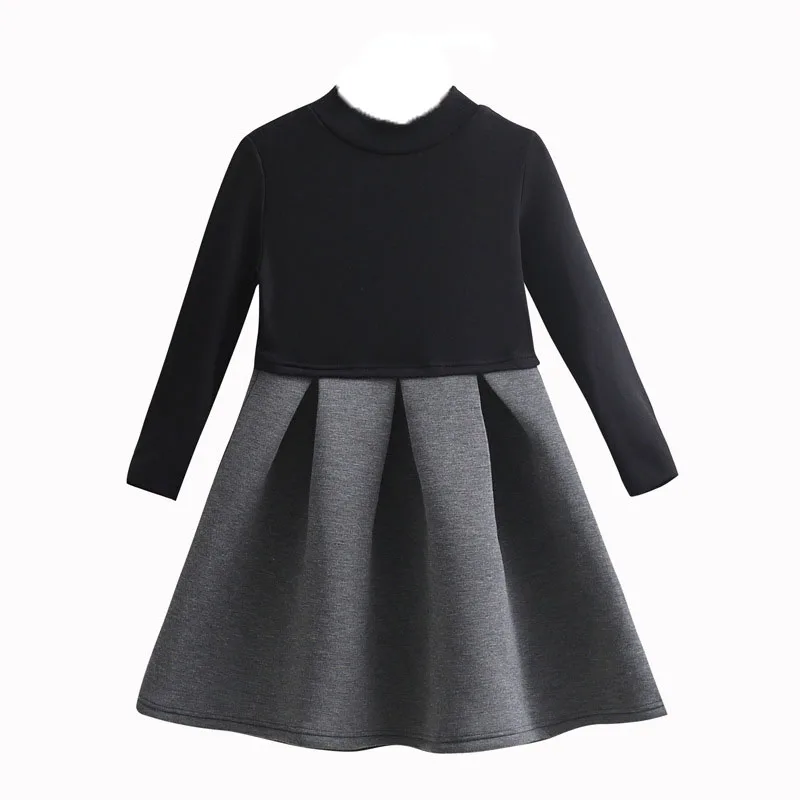 

Girls' dresses autumn and winter new fashion children's cotton padded long-sleeved princess dress 3-9 years old girls clothes