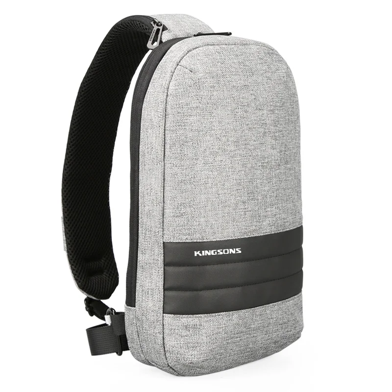 Белый Kingsons KS3188w 10,1 дюймовый нагрудный рюкзак для мужчин и женщин, Повседневная сумка через плечо, рюкзак на одно плечо для отдыха и путешествий - Цвет: Белый