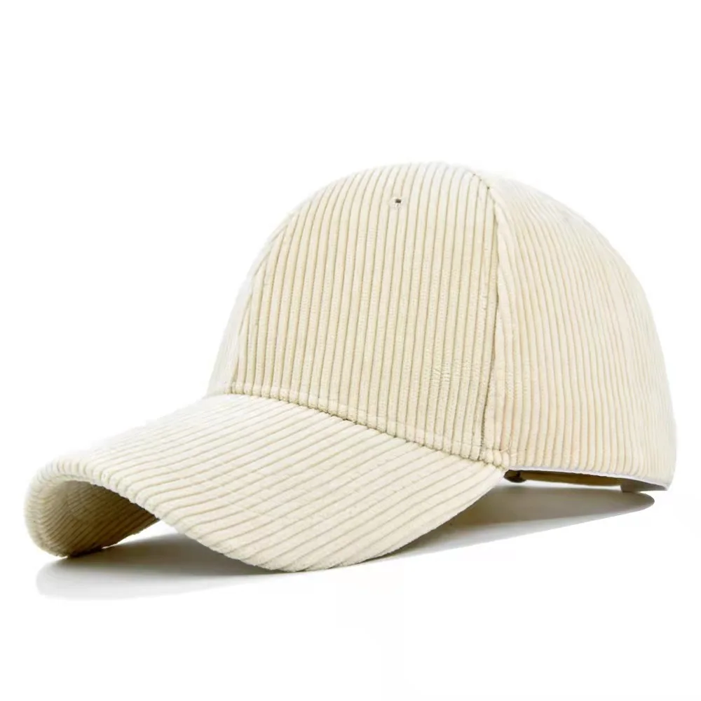 

New Fashion Men Corduroy Baseball Cap Women Spring Summer Baseball Hat Men Outdoor Adjustable Sun Hats Vacation Casquette Gorras