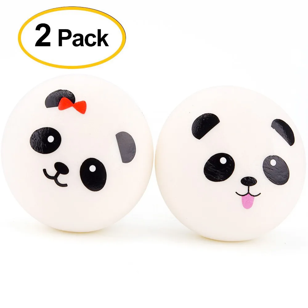 Мягкая мягкая игрушка медленно поднимающаяся панда лицо хлеб эластичная ребенок