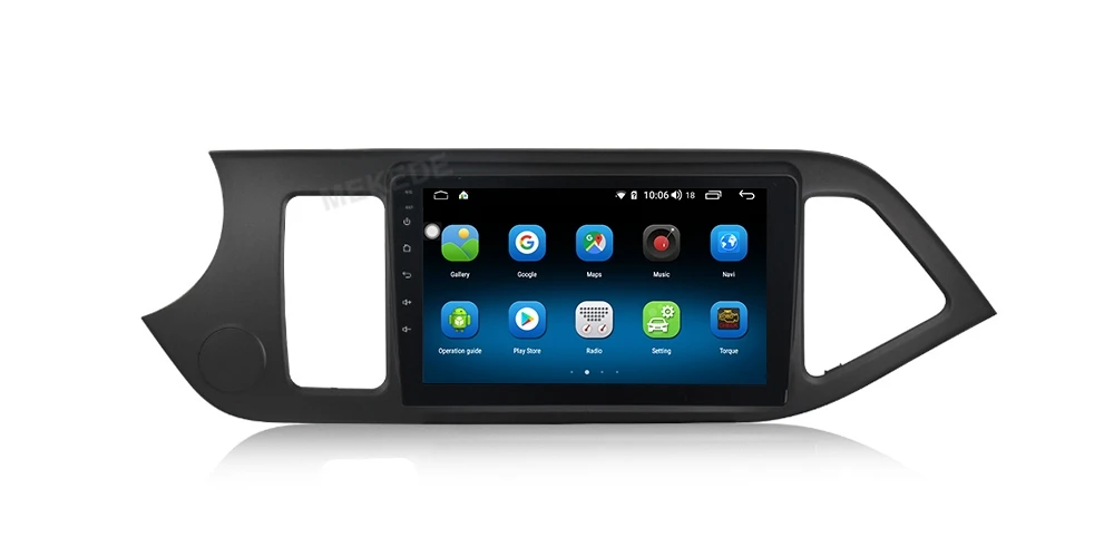 MEKEDE Android 9,0 " 2Din Автомагнитола gps навигатор KIA PICANTO Morning для 2011 2012 2013 головное устройство Wifi BT аудио