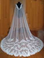length 300cm width 300cm fashion women shawl white ivory lace bridal cape wedding wraps cloaks bridal accessories cape veil
